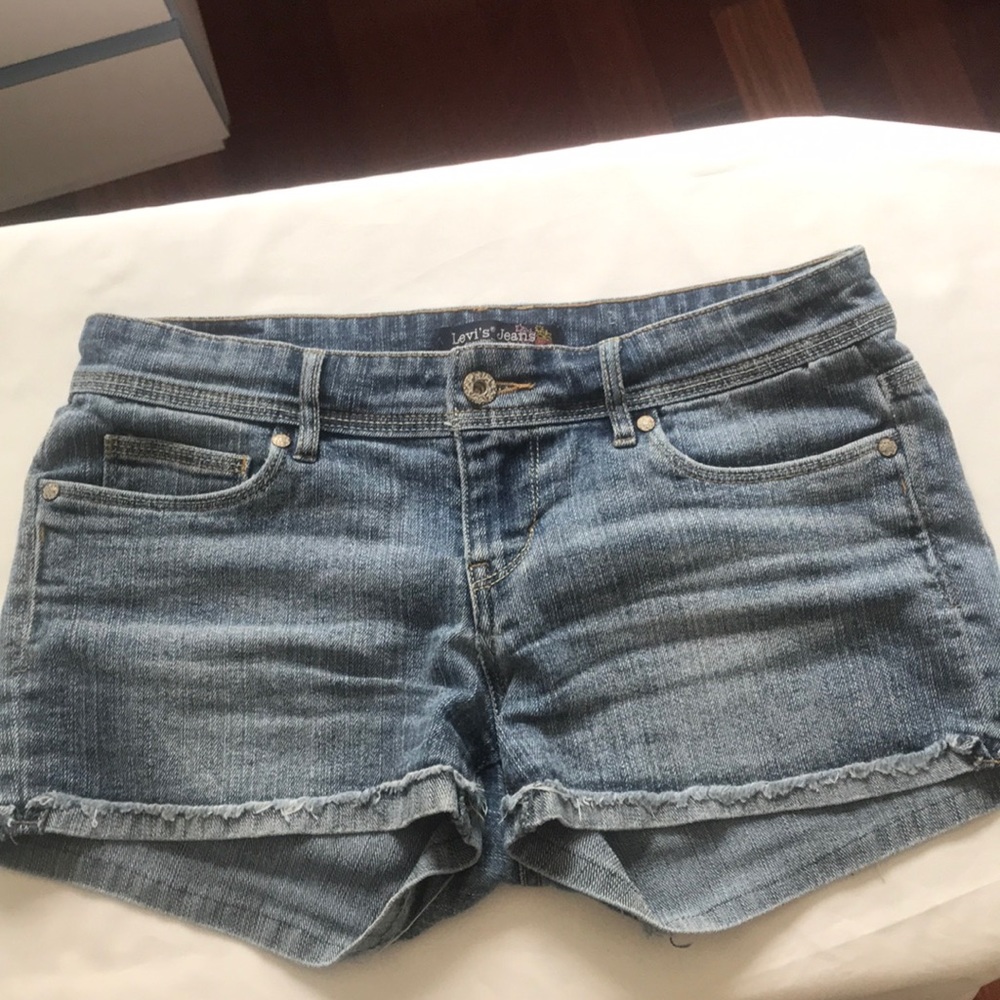Blue jean shorts